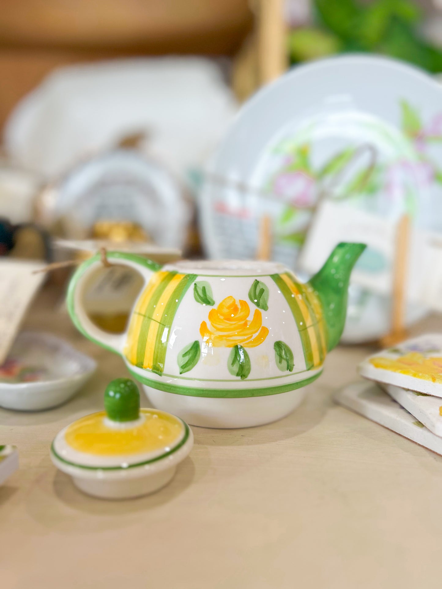 Yellow Rose Teapot
