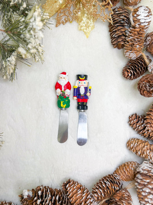 Santa & Nutcracker Vintage Butterknife Set