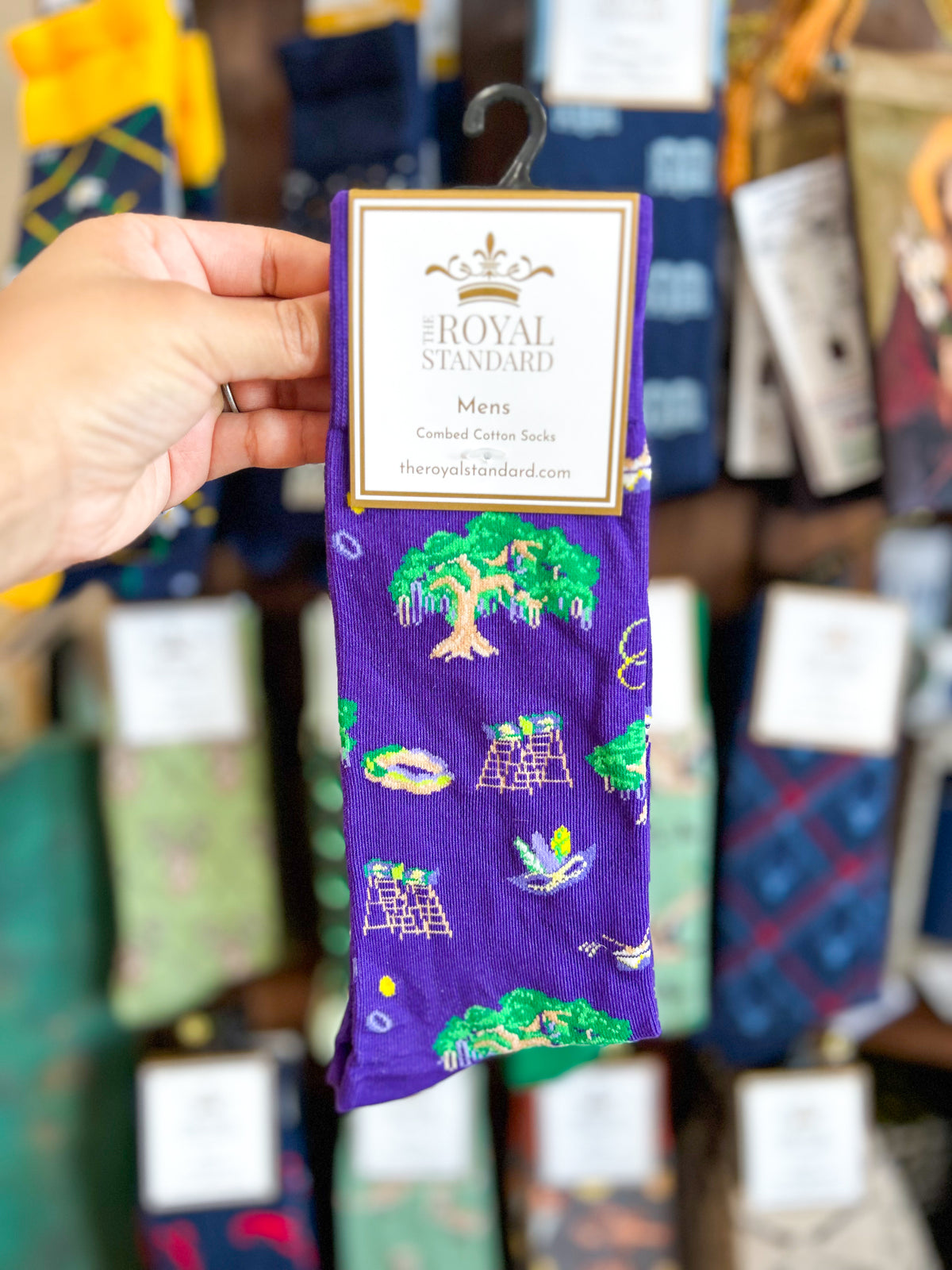 Men's Parade Route Socks-Purple