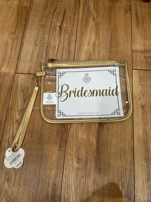 Bridesmaid Clear Wristlet