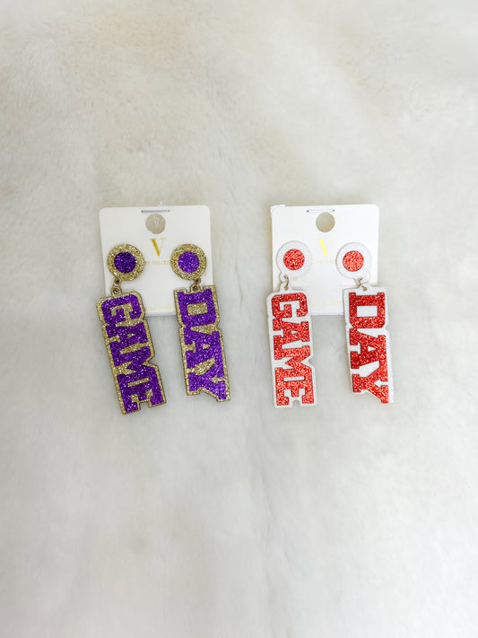 Gameday Football Players Dangle Earrings