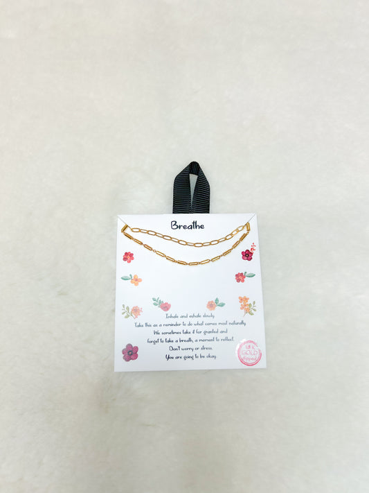 Breathe Double Chain Necklace
