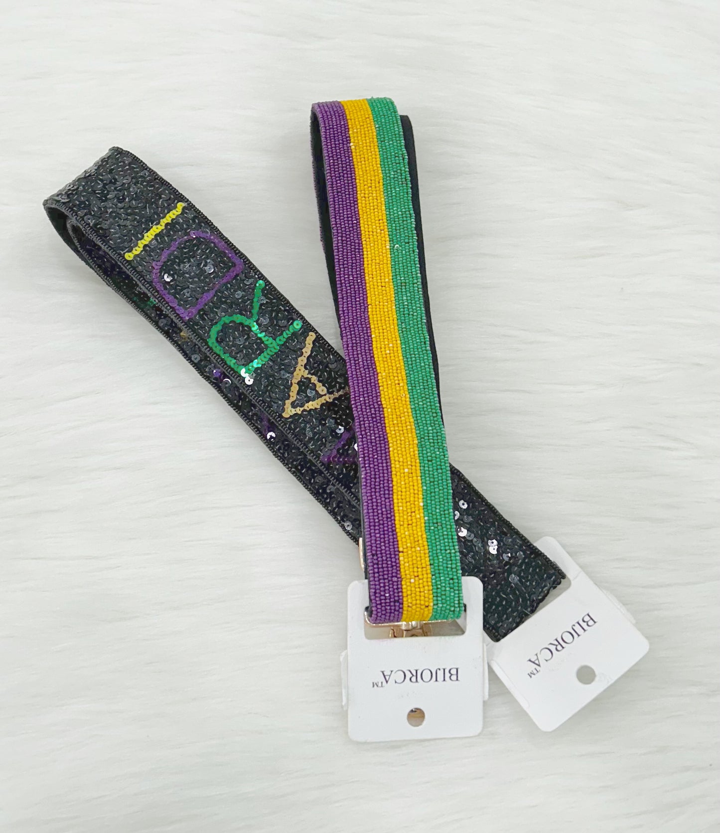 Mardi Gras Sequin Purse Strap