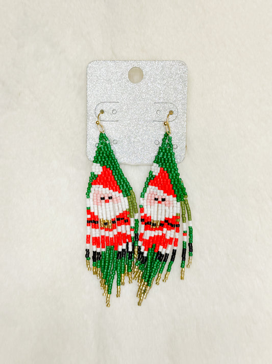 The Best Christmas Hanging Beaded Earrings