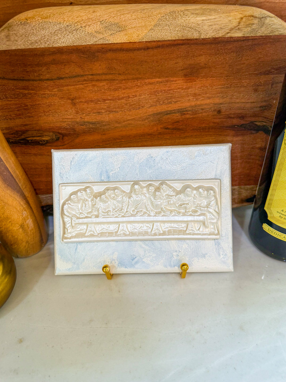 Gathered in His Name- Last Super on 5x7 Periwinkle Canvas