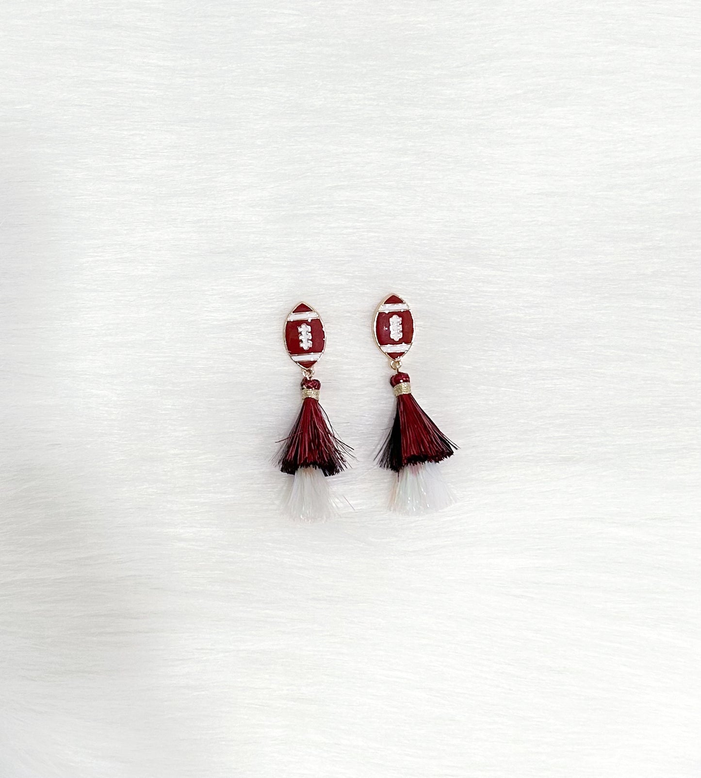 Football Fringe Earrings