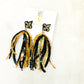 Sequin Fringe Game Day Earrings