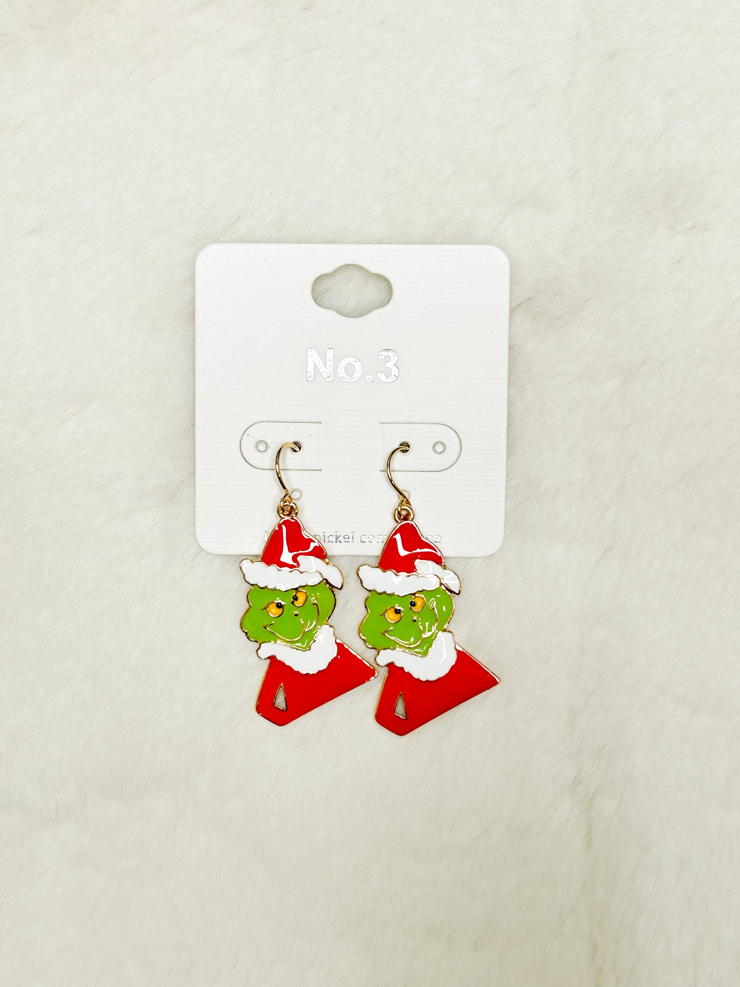 A Green Christmas Grinch Earrings