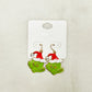 A Green Christmas Grinch Earrings