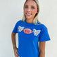 Glitzy Football Mini Tee