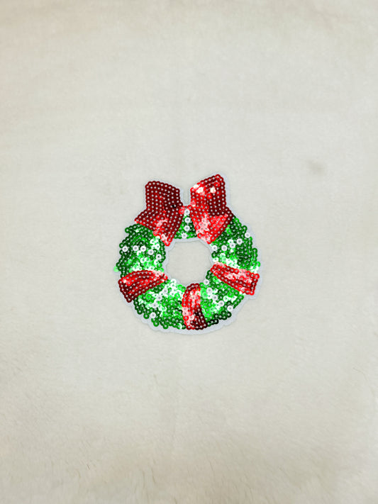 Patch-Small Red and Green Wreath