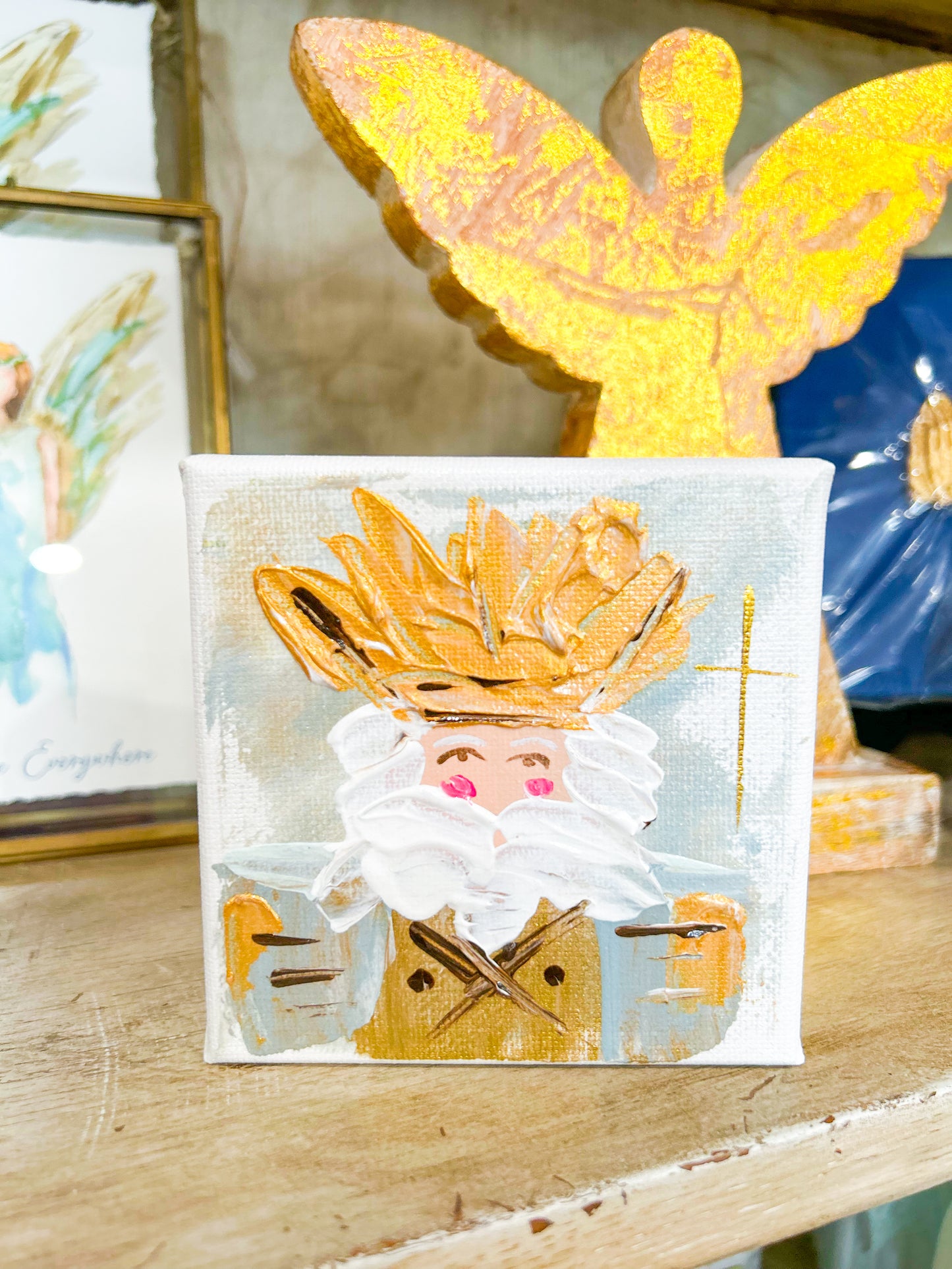 Gospel News 4X4 Old World Nutcracker Canvas Art