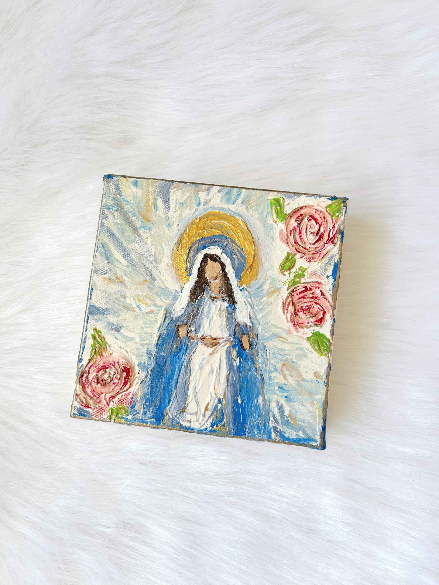 6x6 Block Canvas Our Lady of Grace