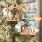 Wooden Nativity Ornaments