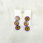 Glitter Tiger Face Acrylic Earrings