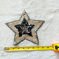 Patch- Gold and Black Sequin Star