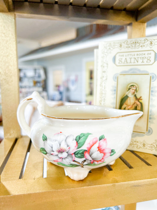Heirloom Floral Teacup Dish