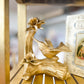 Golden Hummingbird Figurine