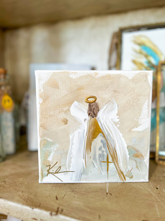 Gospel News 6X6 Angel In Heaven Canvas Art