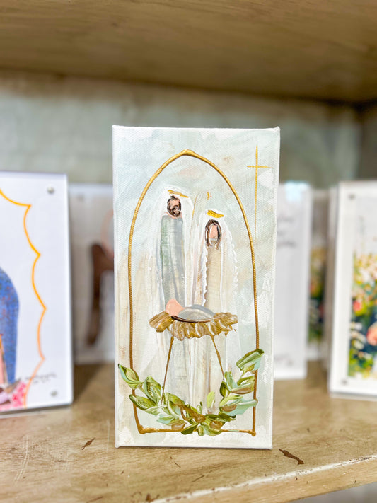 Gospel News 4X8 Holy Family Under Arch Canvas Art