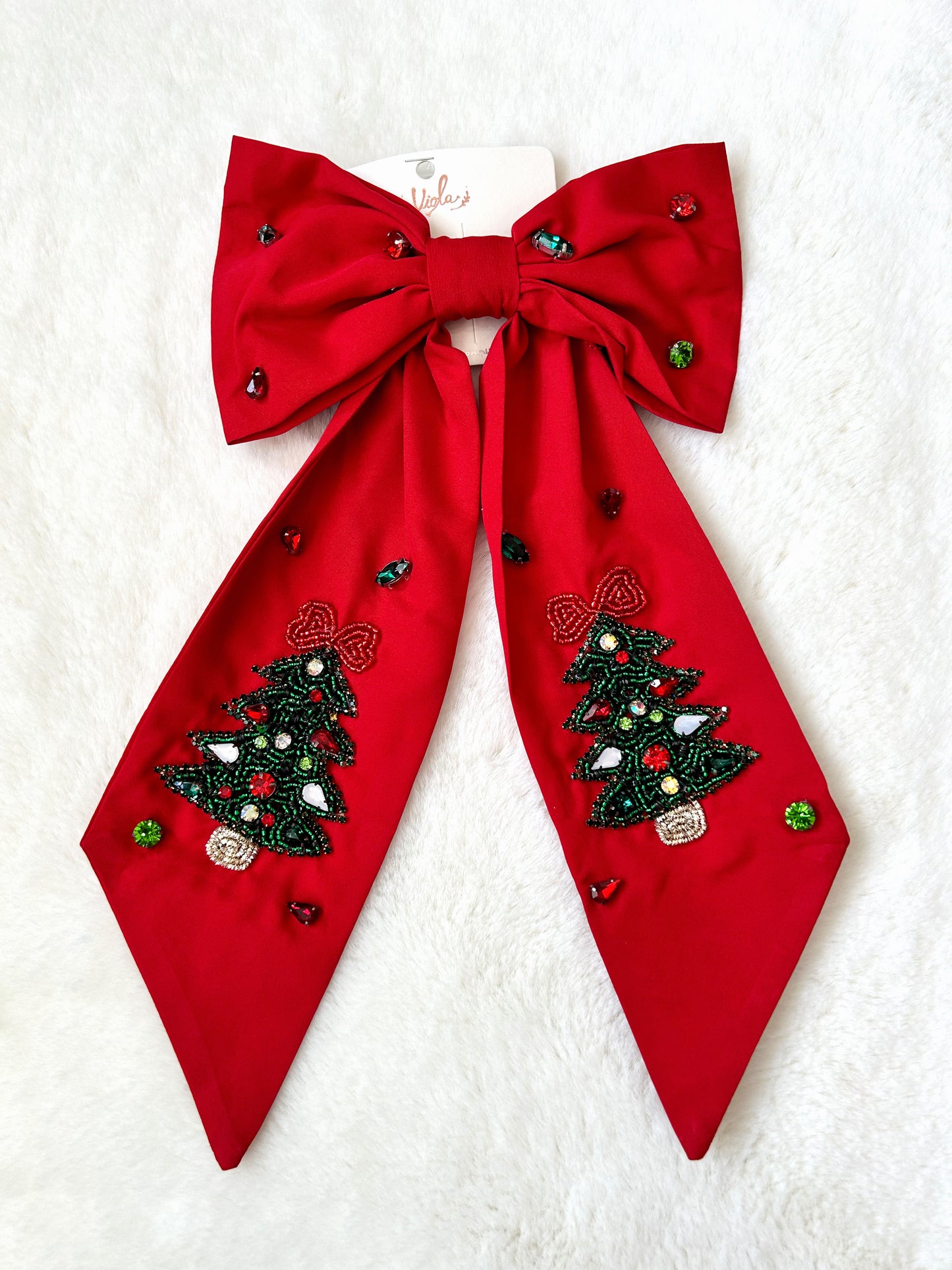 Christmas Glamour Hair Bow