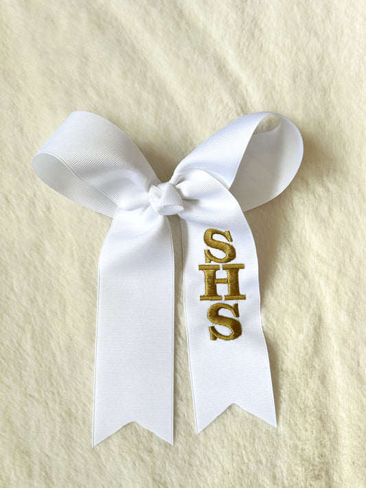 Maria Hanging Bow with School Initials