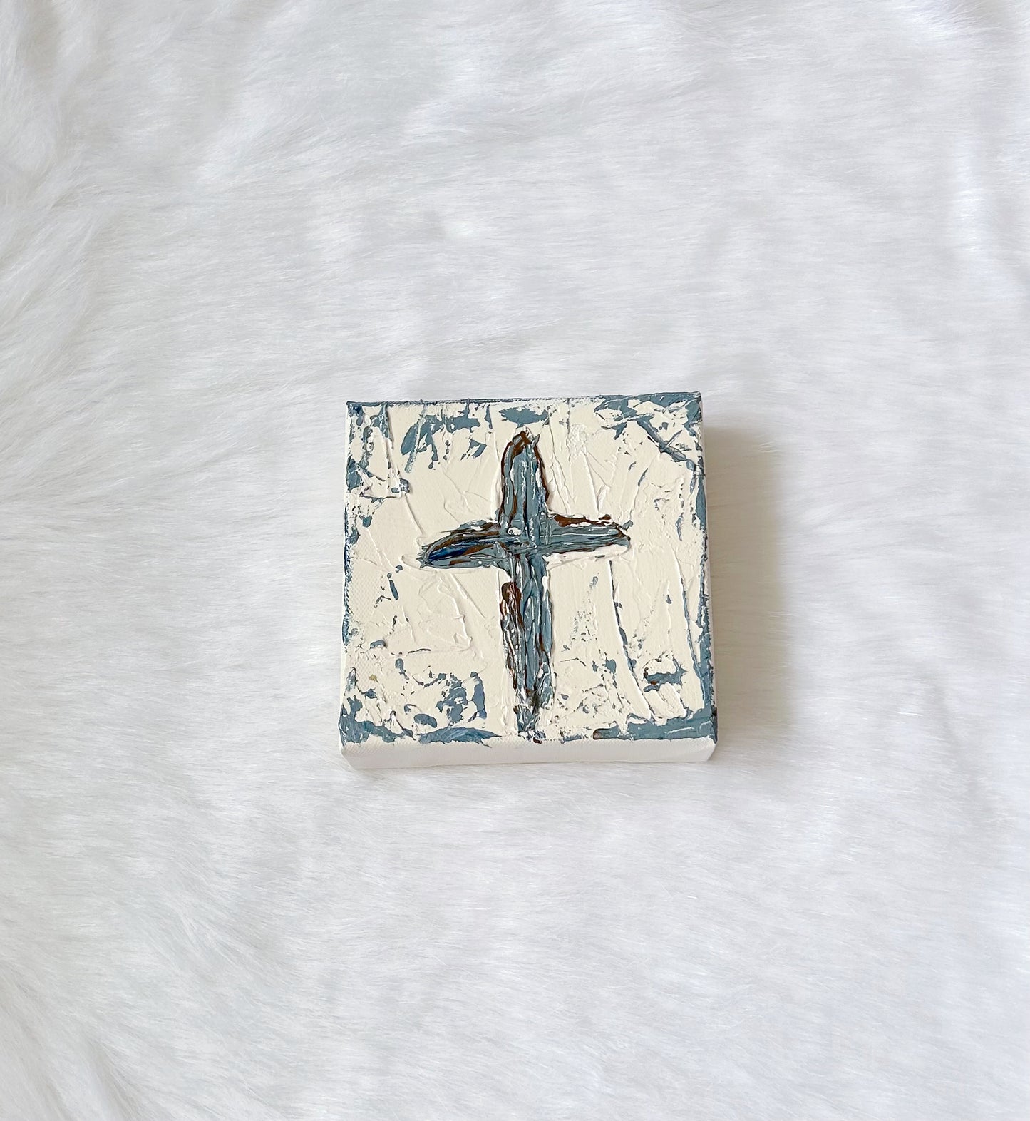 6x6 Cross Block Canvas