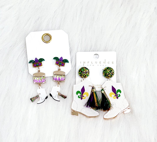 Drumbeat Boots Earrings