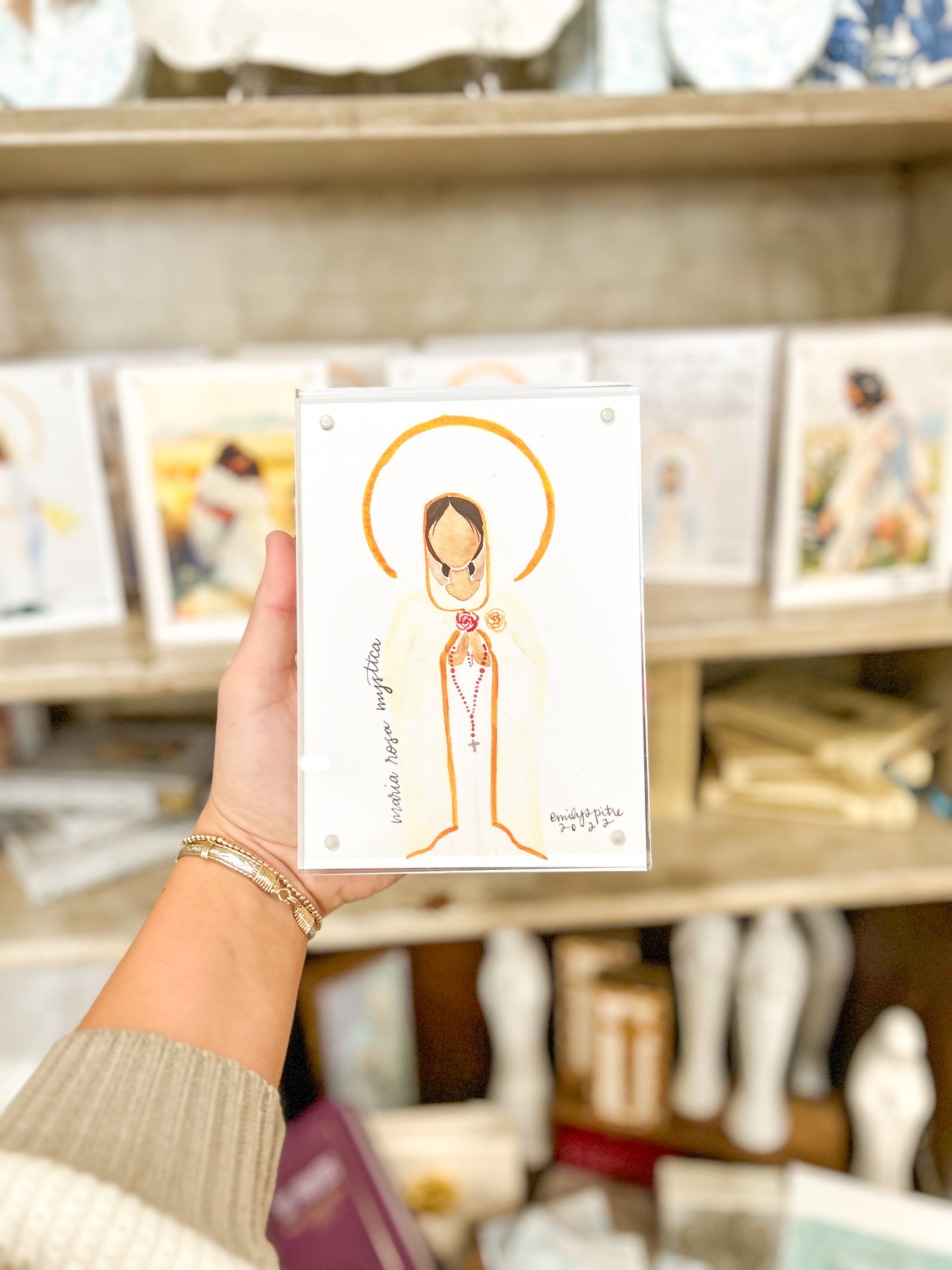 5x7 Emily S. Pitre Maria Rosa Mystica Frame