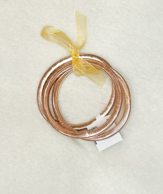 Rose Gold Stretch Bangles