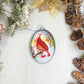 Cardinal Snowfall Glass Ornament