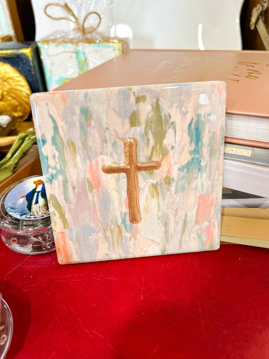 GA Pastel Cross Coaster