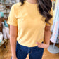 Mustard- Basic Fit T-Shirt Comfort Colors