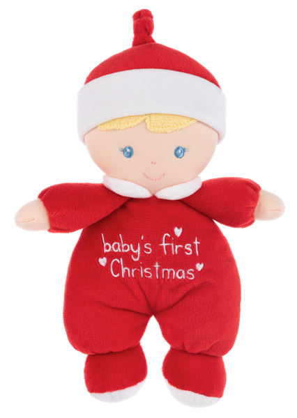 Baby's First Christmas Red Doll