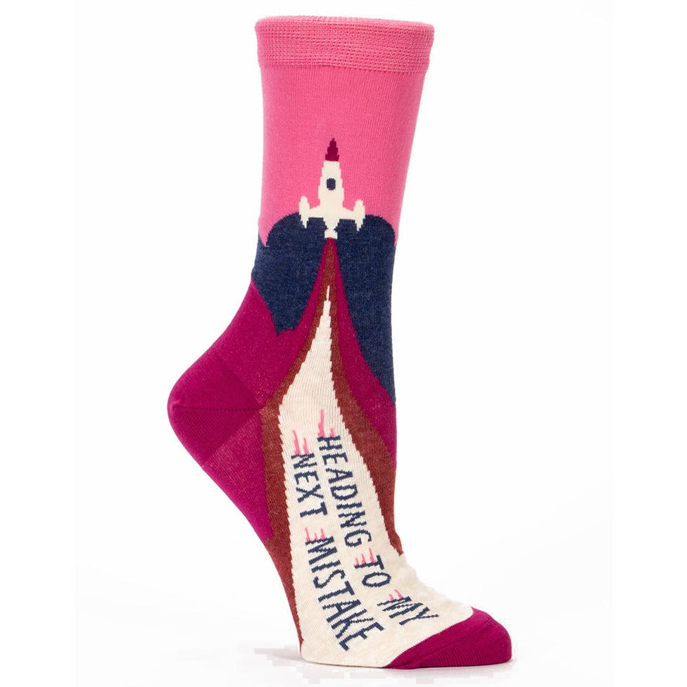 Women's Heading to My Next Mistake Crew Socks