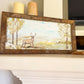 Deer in Field Framed Art 12x24
