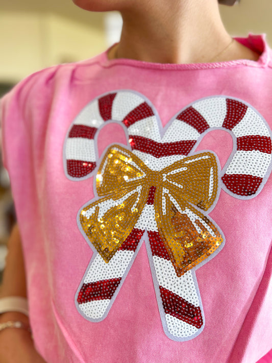 Candy Cane Krewe with White Outline
