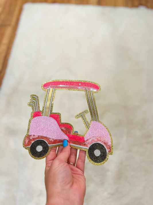 Patch- Large Pink Golf Cart