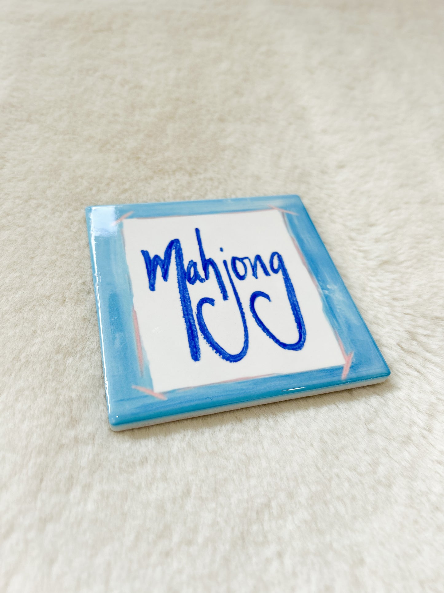 Mahjong Coaster with 'Mahjong'- GA