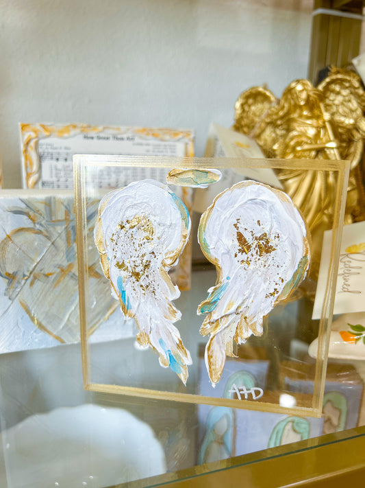 5x5 Angel Wings Acrylic Art Block