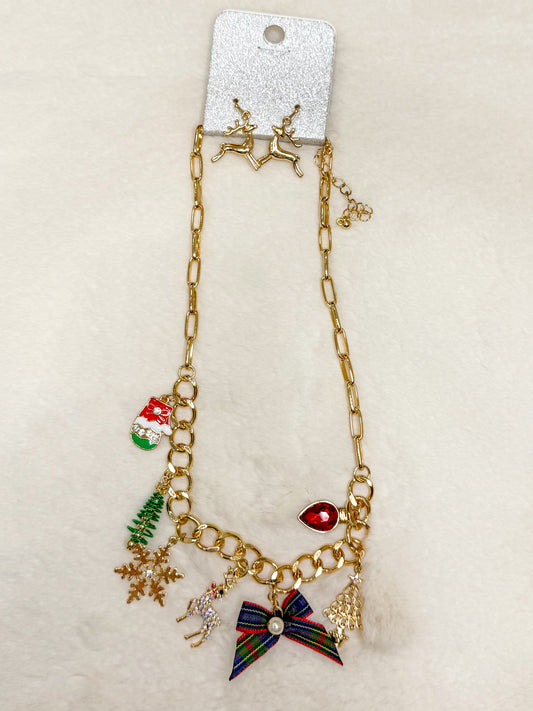 Christmas Joy Charm Necklace