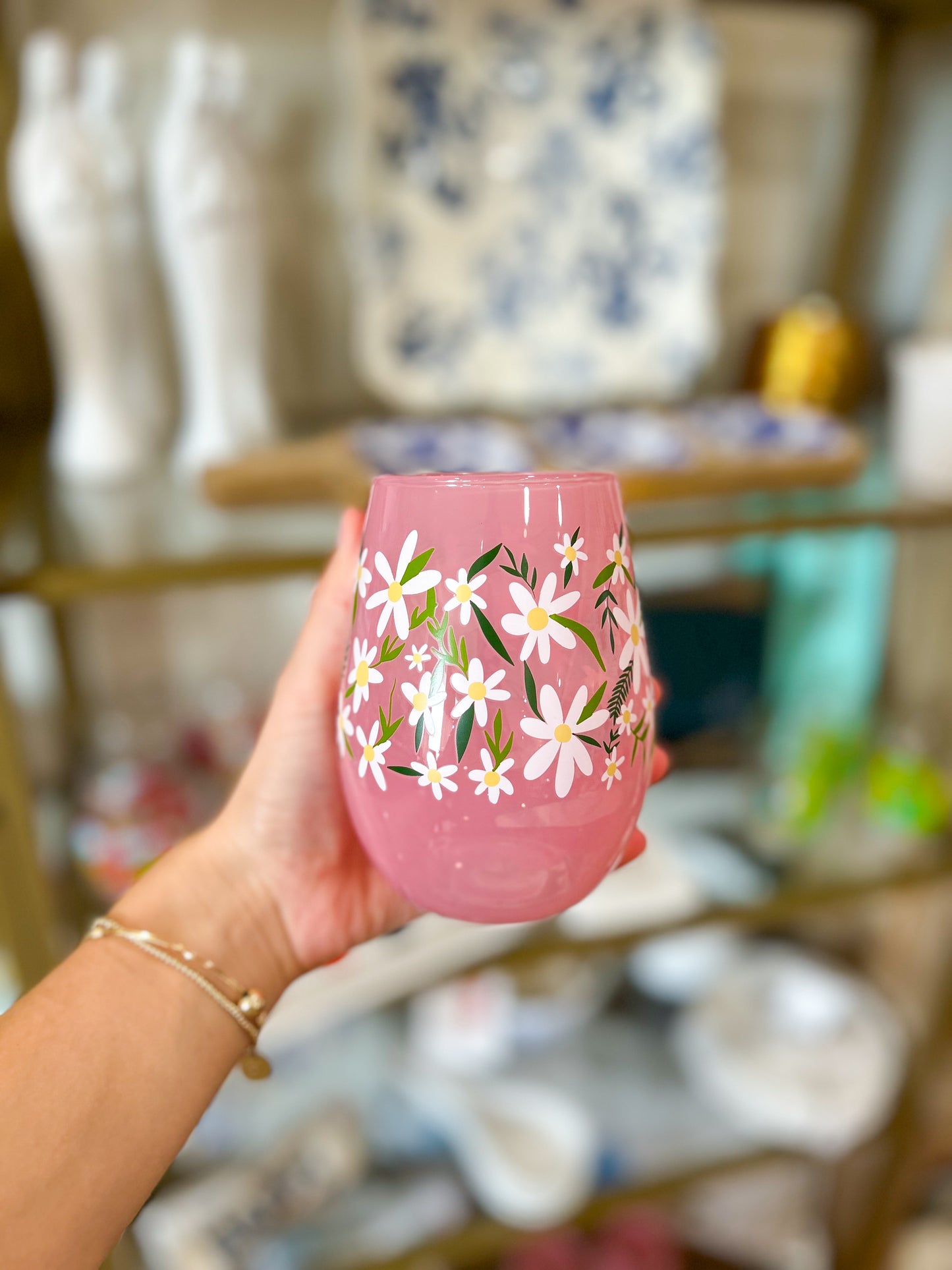 20 oz Daisie Wine Glass