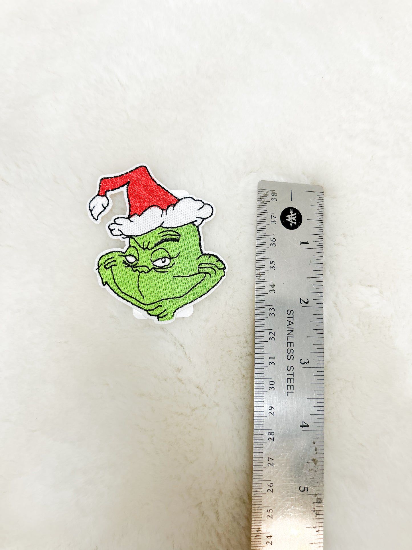 Patch-Mischievous Grinch Face