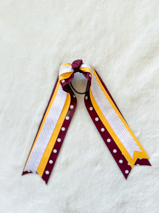 Game Day Glory Maroon/Gold Streamer
