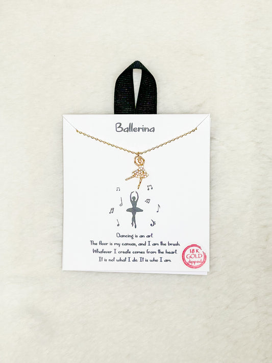 Ballerina Dancing is an Art Necklace
