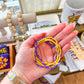 Purple and Gold Beaded Bracelets