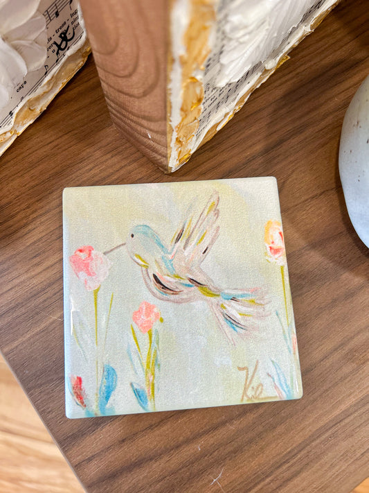 GA Single Hummingbird Coasters