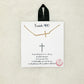 Isaiah 41:10 Gold Cross Necklace