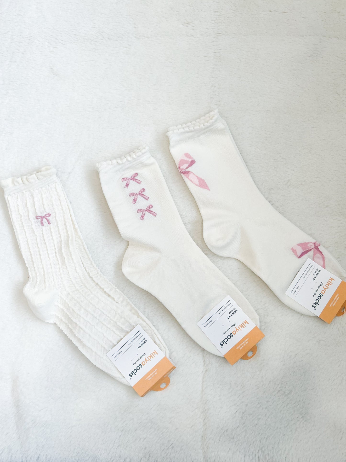 Kikiya Socks- Bow Bliss