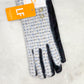 Love of Fashion Winter Gloves- Ivory/Black